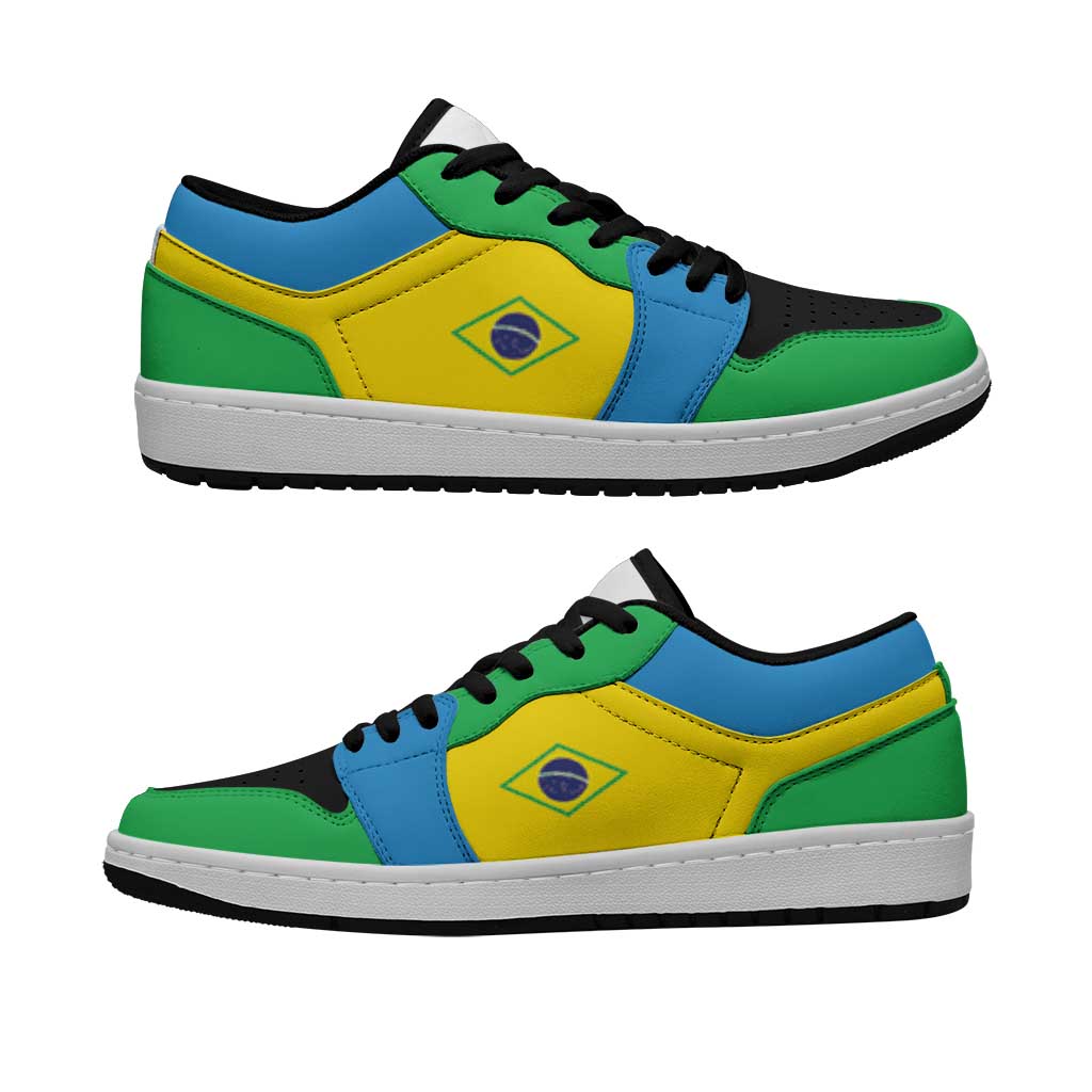 Brazil Low Sneakers Classic National Flag Style - Wonder Print Shop
