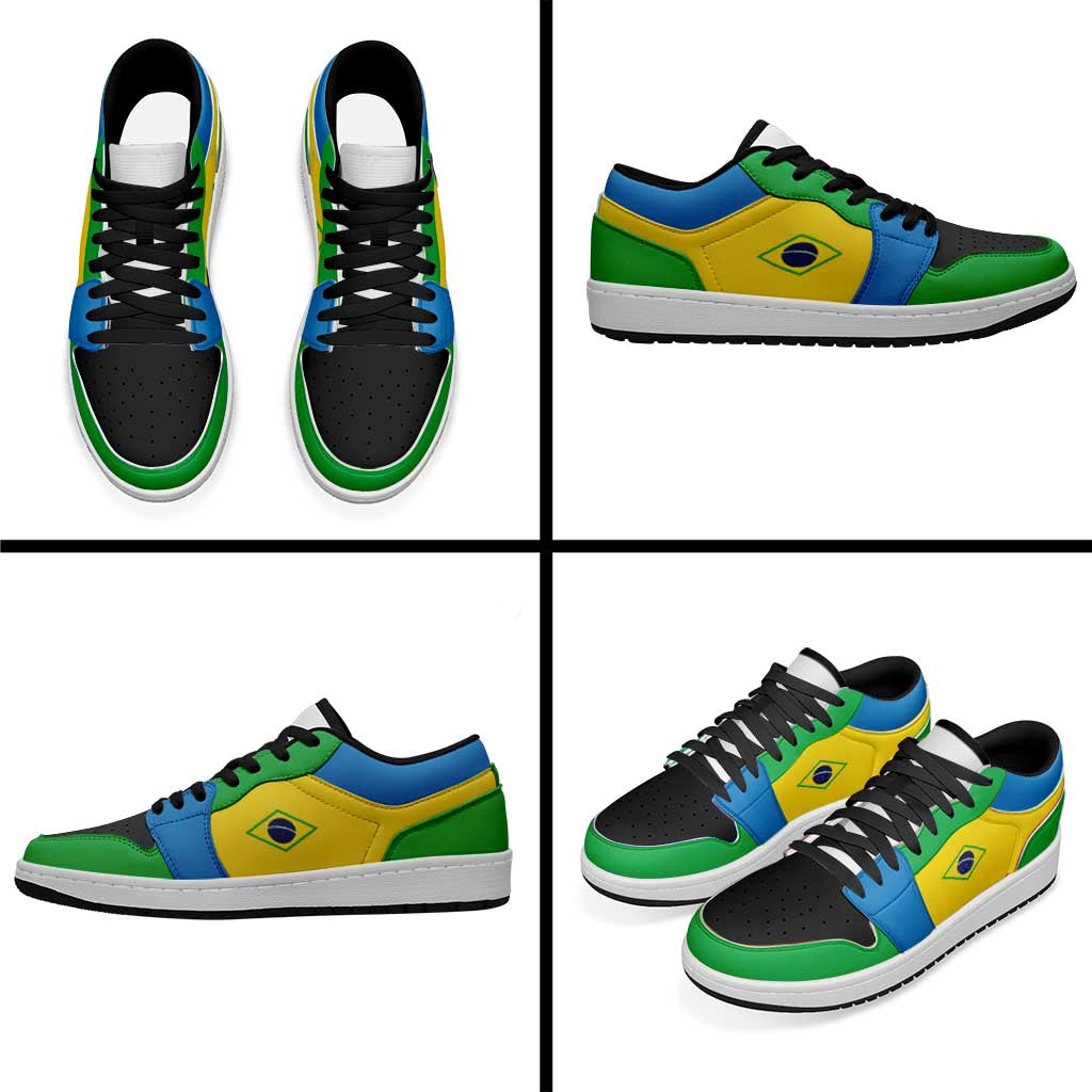 Brazil Low Sneakers Classic National Flag Style - Wonder Print Shop