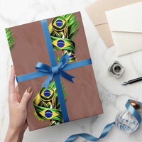 Brazil Soccer Fan 2026 Gift Wrapping Paper Roll Vai Brasil