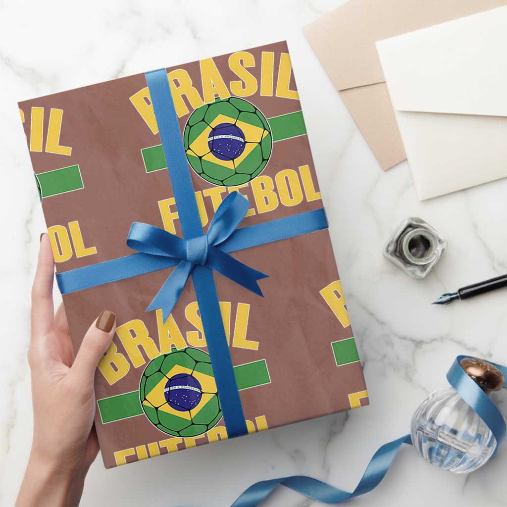 Brazil Soccer Football Fan Brasil Flag Wrapping Paper Roll