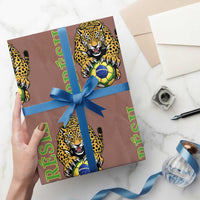 Brazil Soccer Jaguar Wrapping Paper Roll Football Supporter Gift