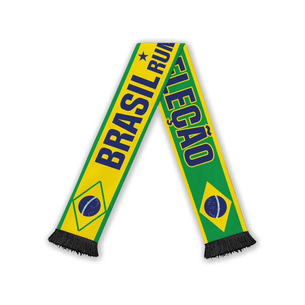 Brazil World Football 2026 Soccer Scarf National Pride Never Stops