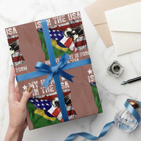 Brazilian American Patriot Heart Is From Brazil Flag Wrapping Paper Roll
