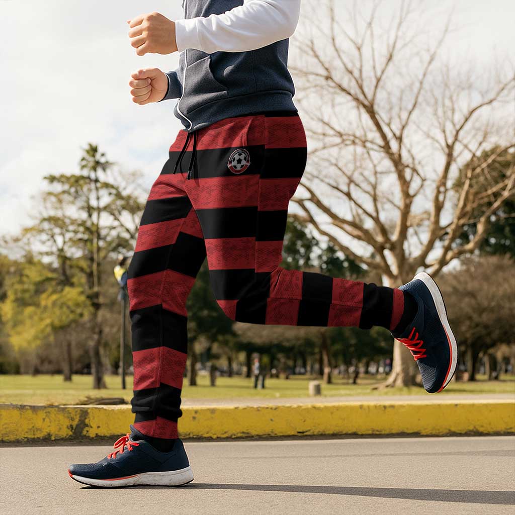 Brazilian Football Big Mengo Jogger Pants Rubro-Negro Go Glory
