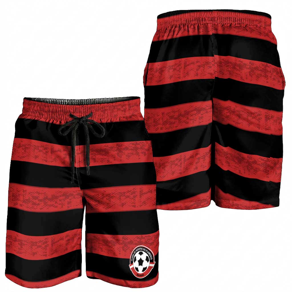 Brazilian Football Big Mengo Shorts for Men Rubro-Negro Go Glory