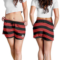Brazilian Football Big Mengo Shorts for Women Rubro-Negro Go Glory