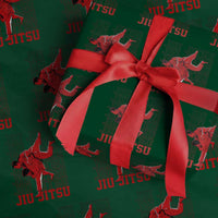 Brazilian Jiu Jitsu Wrapping Paper Roll BJJ Distressed - Wonder Print Shop