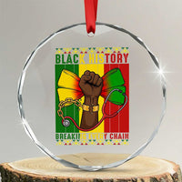 Breaking Every Chain Crystal Glass Ornament Black History Medical Professional Gift - Wonder Print Shop