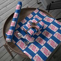 Breast Cancer Awareness Wrapping Paper Roll Queen Of Pink Ribbon Blackjack Cards Poker - Wonder Print Shop