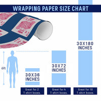 Breast Cancer Awareness Wrapping Paper Roll Queen Of Pink Ribbon Blackjack Cards Poker - Wonder Print Shop