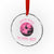Breast Cancer Halloween Crystal Glass Ornament In October We Wear Pink Witch - Wonder Print Shop