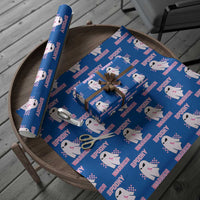 Breast Cancer Halloween Wrapping Paper Roll Ghost Wear Pink Ribbon Spooky Warrior - Wonder Print Shop