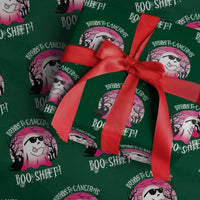 Breast Cancer Is Boo Sheet Wrapping Paper Roll In October Ghost Wear Pink - Wonder Print Shop