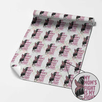 Breast Cancer Support Wrapping Paper Roll My Moms Fight My Fight