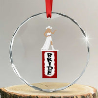 Bride Cowgirl Crystal Glass Ornament Western Rodeo Bachelorette Party Wedding TS10