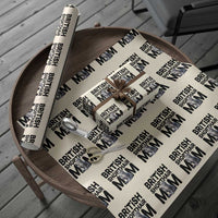 British Shorthair Mom Life Wrapping Paper Roll Mothers Day Cat Mom Gift