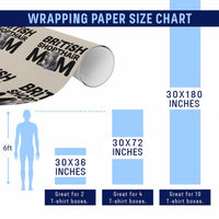 British Shorthair Mom Life Wrapping Paper Roll Mothers Day Cat Mom Gift