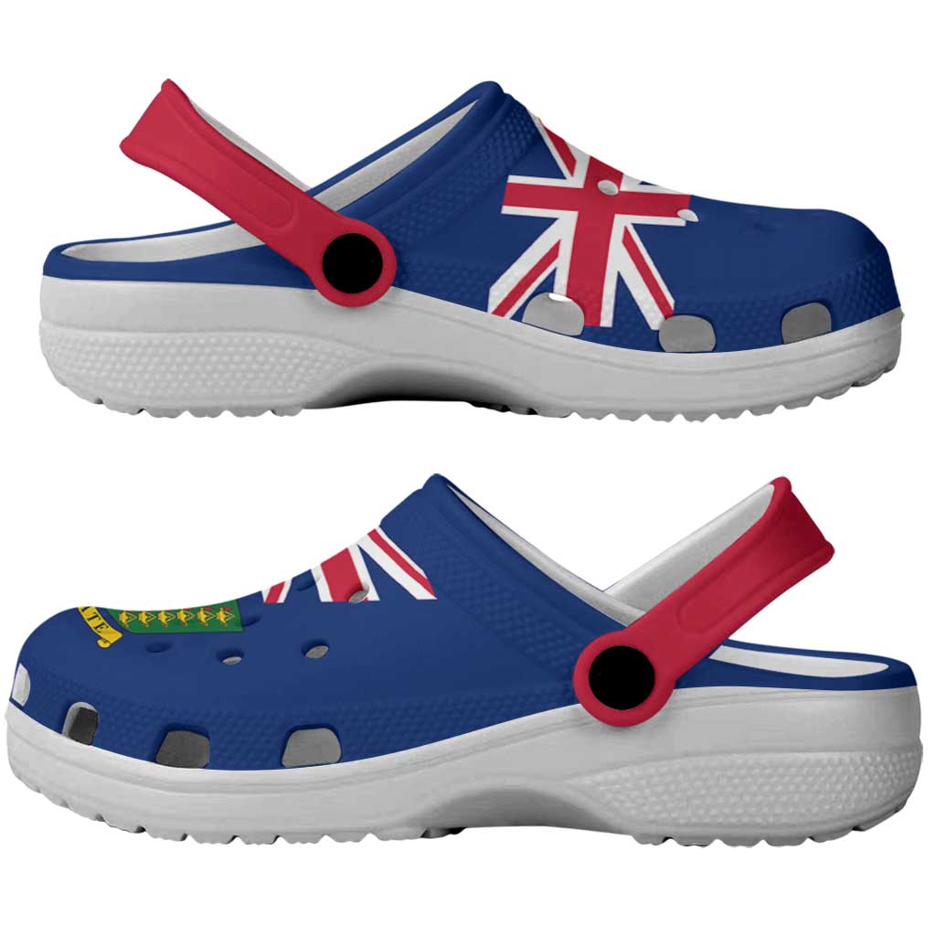 British Virgin Islands Clogs Shoes Heritage Palette Flag-Inspired - Wonder Print Shop