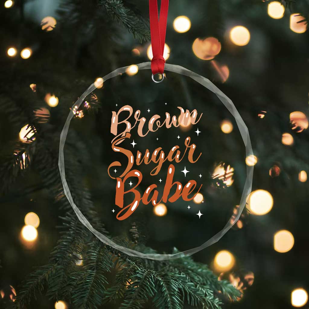 Brown Sugar Babe Crystal Glass Ornament Proud Woman Melanin Pride Black Girl TS10