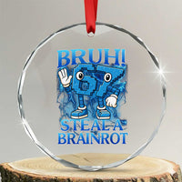 Bruh 6 7 Steal a Brainrot Crystal Glass Ornament 6-7 Funny Brainrot Meme Six Seven Bootleg - Wonder Print Shop