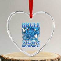 Bruh 6 7 Steal a Brainrot Heart Crystal Glass Ornament 6-7 Funny Brainrot Meme Six Seven Bootleg - Wonder Print Shop
