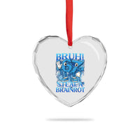 Bruh 6 7 Steal a Brainrot Heart Crystal Glass Ornament 6-7 Funny Brainrot Meme Six Seven Bootleg - Wonder Print Shop