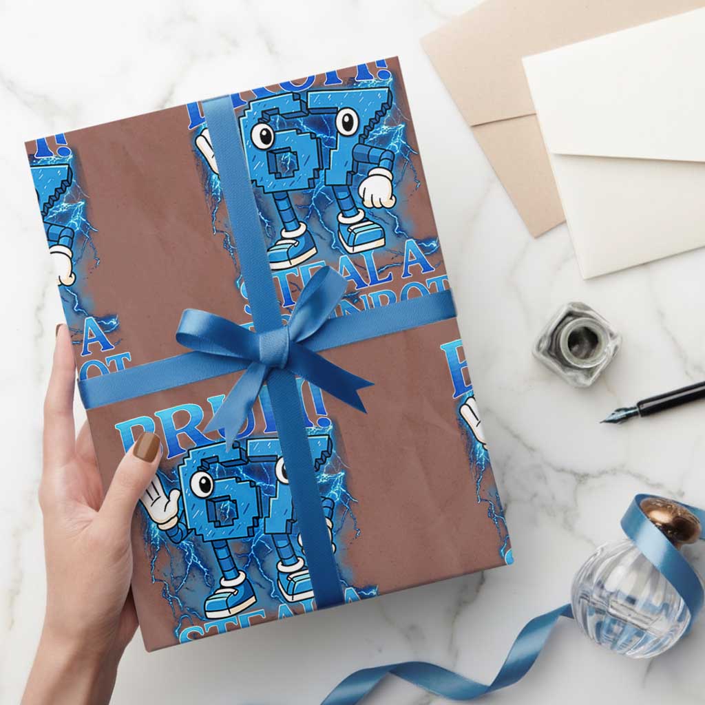 Bruh 6 7 Steal a Brainrot Wrapping Paper Roll 6-7 Funny Brainrot Meme Six Seven Bootleg - Wonder Print Shop