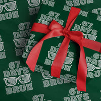 Bruh 67 Days of School Wrapping Paper Roll Funny Six Seven 6 7 Teen Gen Z Alpha Meme Teacher - Wonder Print Shop