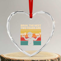 Bruh 67 New Years Eve Party Heart Crystal Glass Ornament Six Seven Boys 67 Meme 6 7 Numbers - Wonder Print Shop