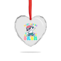 Bruh Easter Heart Crystal Glass Ornament Funny Bunny Dab Rabbit Dance - Wonder Print Shop