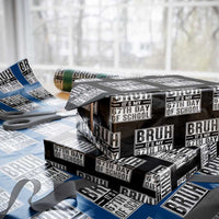 Bruh It's My 67th Day Of School Wrapping Paper Roll Funny Six Seven Meme Boys 67 Days - Wonder Print Shop