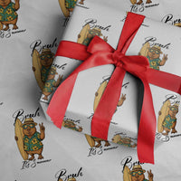 Bruh Its Summer Wrapping Paper Roll Funny Capybara Surfer Beach Vacation Gift