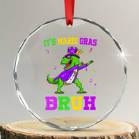 Bruh Mardi Gras Crystal Glass Ornament Dinosaur Meme New Orleans Party Custume Beads - Wonder Print Shop