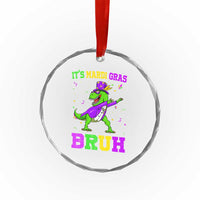 Bruh Mardi Gras Crystal Glass Ornament Dinosaur Meme New Orleans Party Custume Beads - Wonder Print Shop