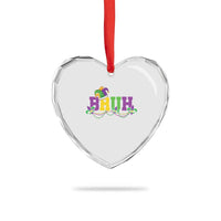 Bruh Mardi Gras Heart Crystal Glass Ornament Carnival New Orleans Trip Parade Outfit Teens Boys Kids - Wonder Print Shop