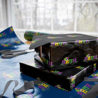 Bruh Mardi Gras Wrapping Paper Roll Carnival New Orleans Trip Parade Outfit Teens Boys Kids - Wonder Print Shop