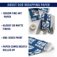 Bruh We Back Teacher Wrapping Paper Roll Funny Back To School Gen A Slang Sunglasses - Wonder Print Shop
