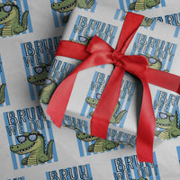 Bruh We Out Alligator Wrapping Paper Roll Last Day of School Teacher