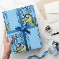 Bruh We Out Alligator Wrapping Paper Roll Last Day of School Teacher