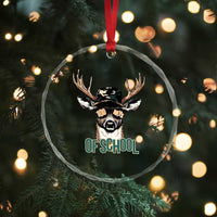 Bucked' 100 Days Of School Crystal Glass Ornament Deer Student Boy Girls 100th Day TS02