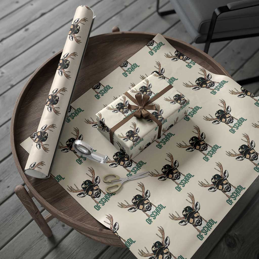 Bucked' 100 Days Of School Wrapping Paper Roll Deer Student Boy Girls 100th Day - Wonder Print Shop