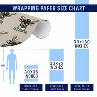 Bucked' 100 Days Of School Wrapping Paper Roll Deer Student Boy Girls 100th Day - Wonder Print Shop