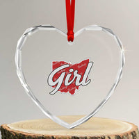 Buckeye Girl Ohio Home State Heart Crystal Glass Ornament - Wonder Print Shop