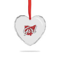 Buckeye Girl Ohio Home State Heart Crystal Glass Ornament - Wonder Print Shop