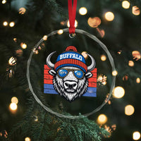 Buffalo Football Crystal Glass Ornament Vintage 90s Bill Fan Game Day - Wonder Print Shop