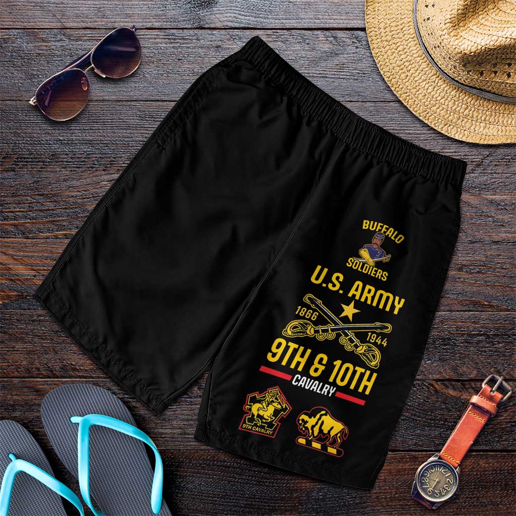 Buffalo Soldiers 9th and 10th Cavalry Shorts for Men American Heroes - Wonder Print Shop