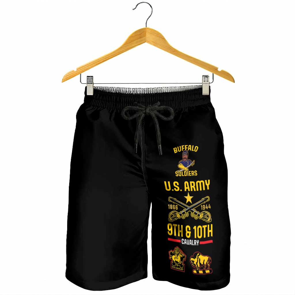 Buffalo Soldiers 9th and 10th Cavalry Shorts for Men American Heroes - Wonder Print Shop