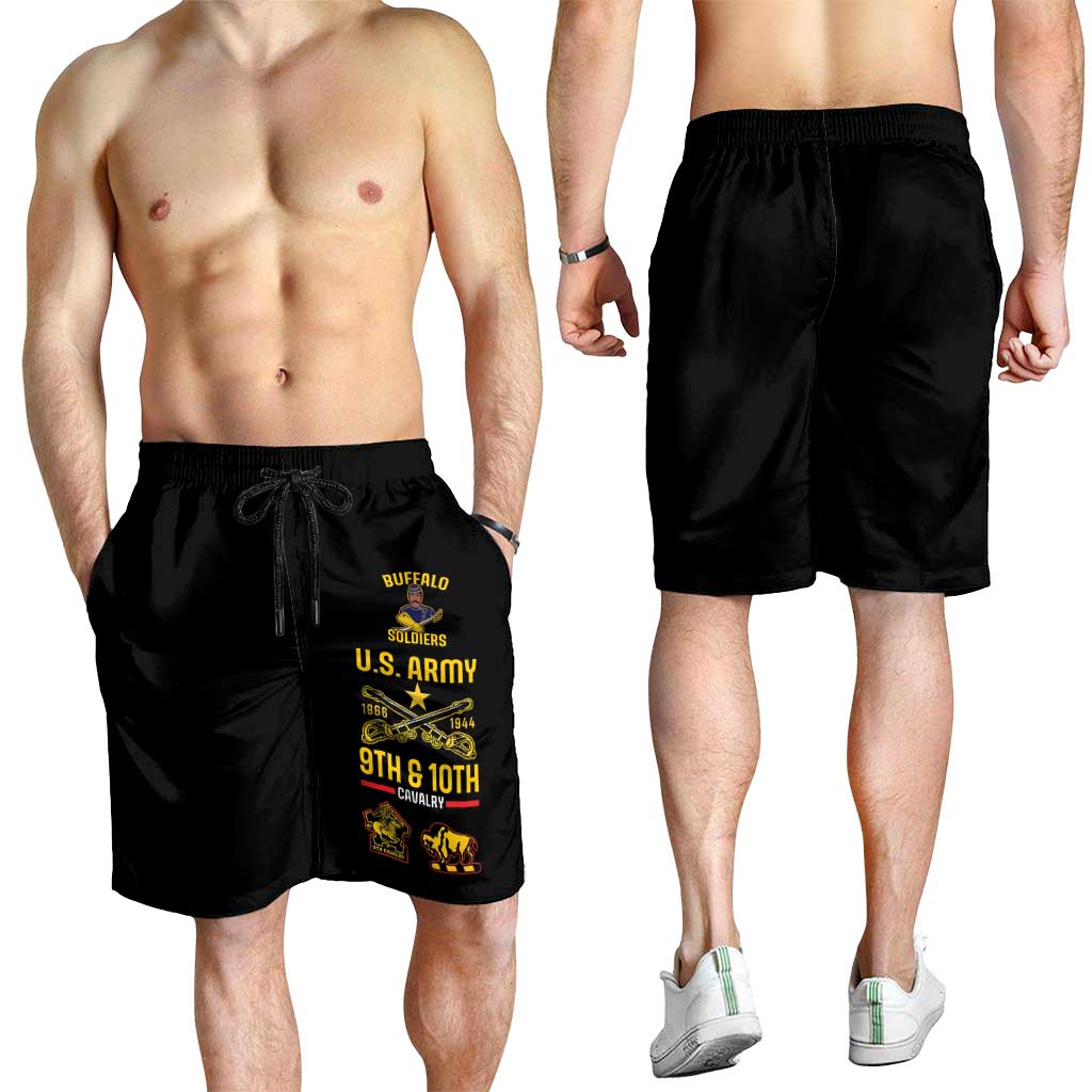 Buffalo Soldiers 9th and 10th Cavalry Shorts for Men American Heroes - Wonder Print Shop