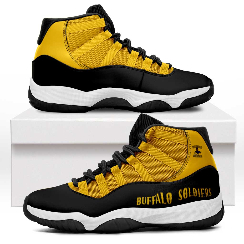 Buffalo Soldiers 9th and 10th Cavalry Sneakers J11 American Heroes - Wonder Print Shop