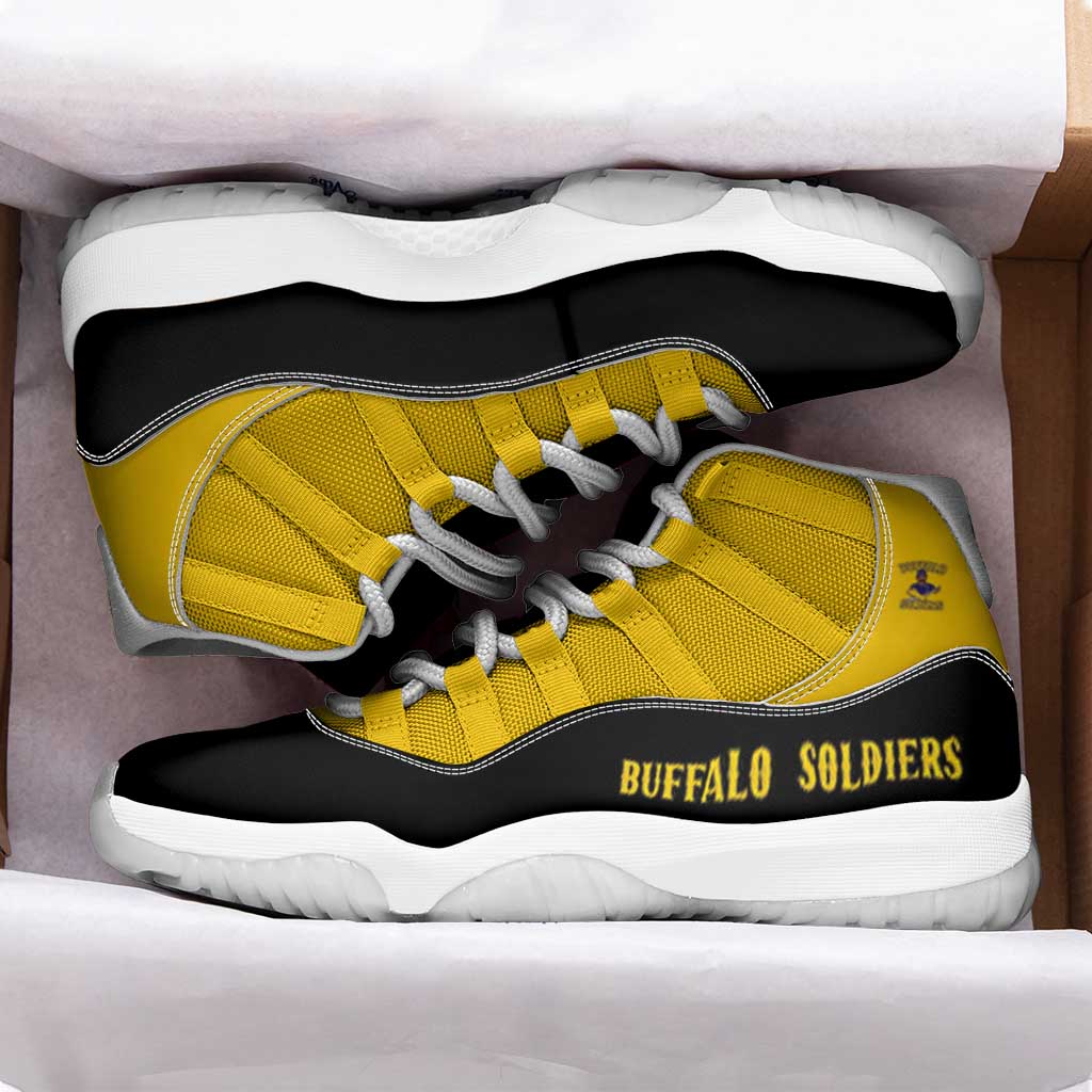 Buffalo Soldiers 9th and 10th Cavalry Sneakers J11 American Heroes - Wonder Print Shop